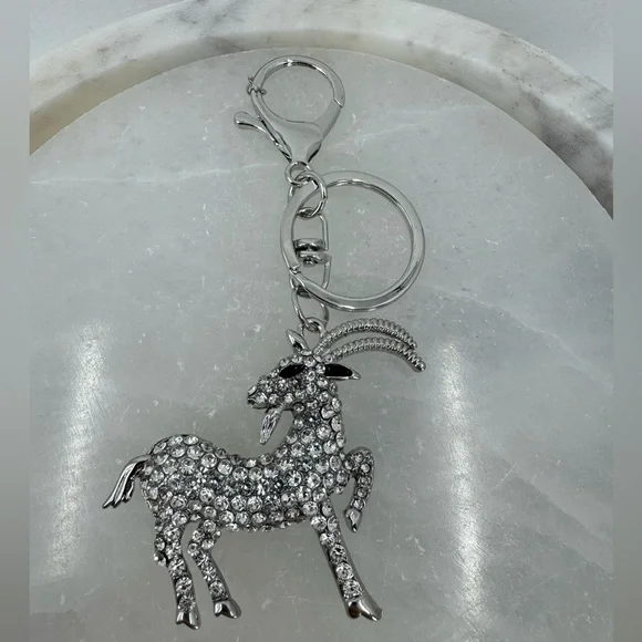 2/$20 Big Sparkly Ibex Mountain Goat Keychain - Picture 8 of 8